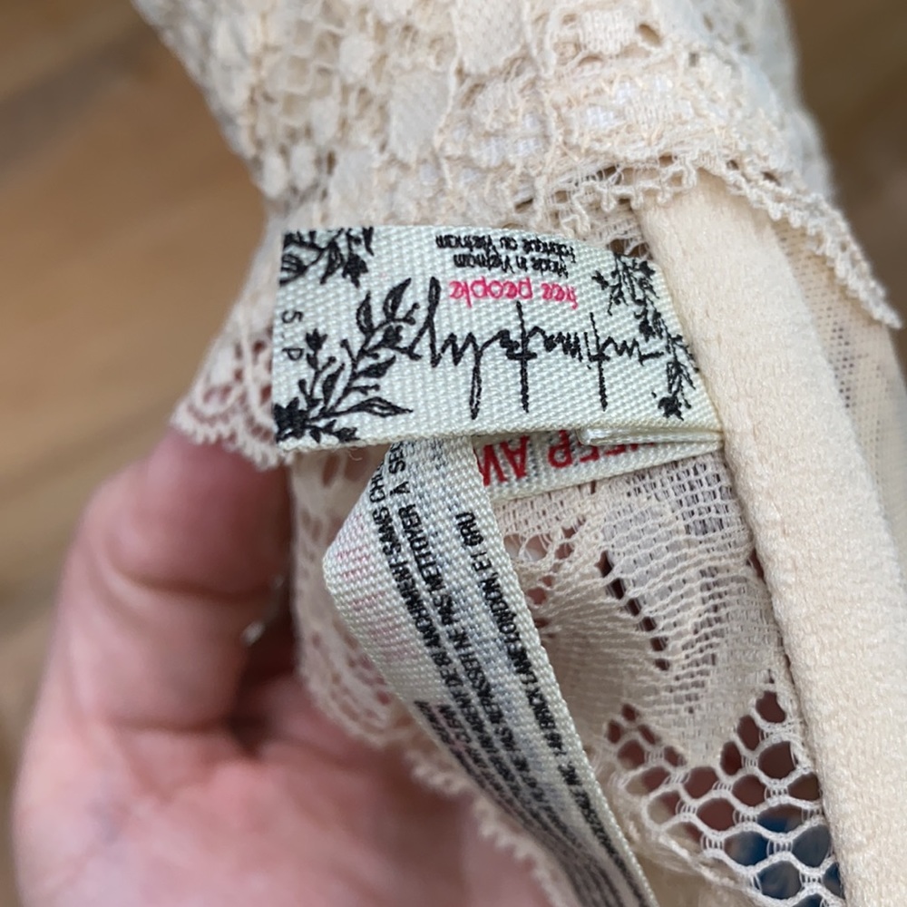 Free People Lacey Looks Women's Bandeau Nude NWT S - Picture 6 of 6